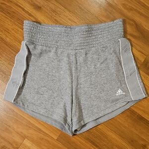 Adidas Light High Waisted Logo Sweatpant Shorts Size Small